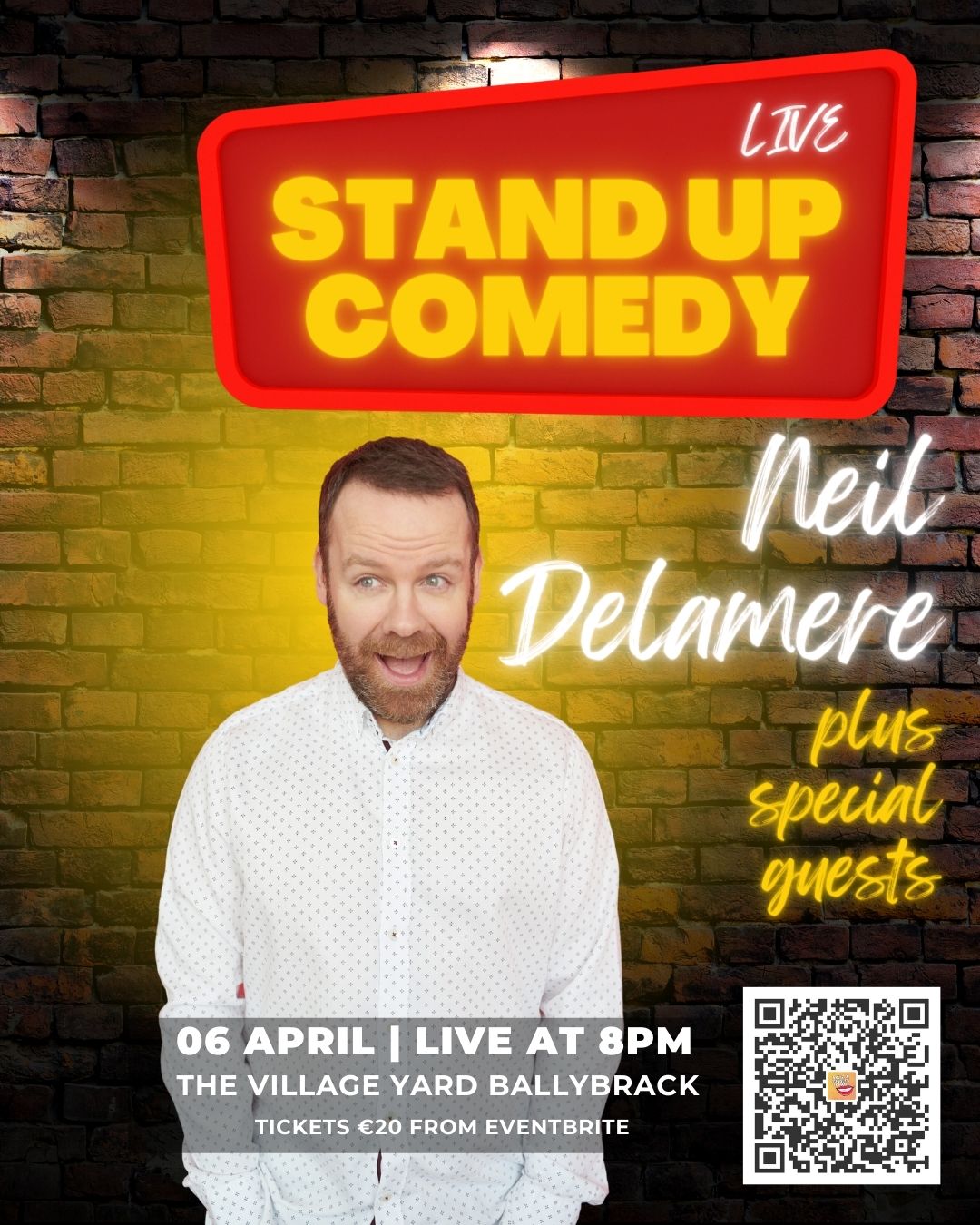 Copy of Modern Late Night Stand Up Comedy Show Flyer (841 × 118 mm) (Instagram Post (Portrait))